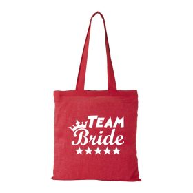 Team Bride - Bevásárló táska piros v3