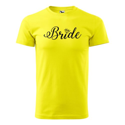 Póló Bride  mintával - Sárga XL méretben