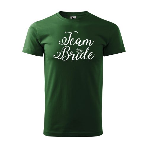 Póló Team bride  mintával - Zöld M méretben