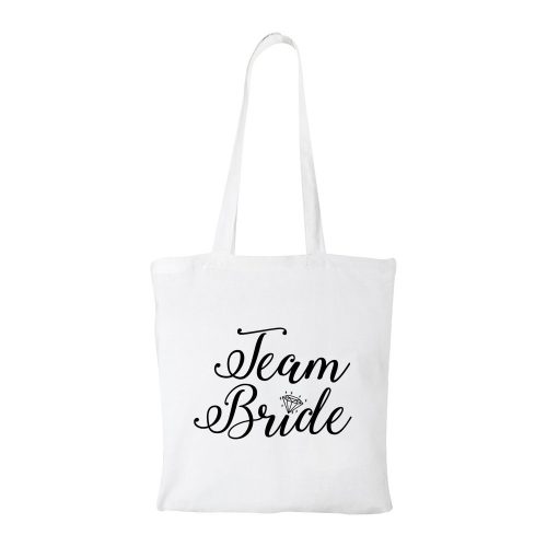 Team Bride - Bevásárló táska fehér
