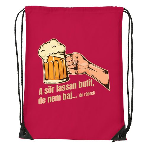A sör lassan butít - Sport táska piros
