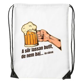 A sör lassan butít - Sport táska fehér