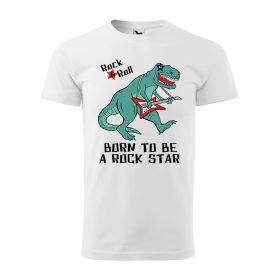 Póló Rock an roll  mintával - Fehér