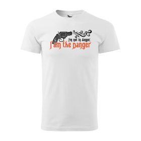 Póló I'm not in danger  mintával - Fehér