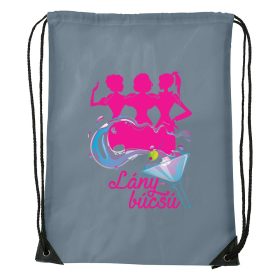 Lánybúcsú - Sport táska szürke v2