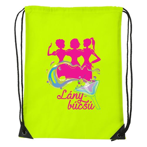 Lánybúcsú - Sport táska sárga