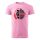 Póló Nagy pénzrablás  mintával - Rózsaszín XL méretben