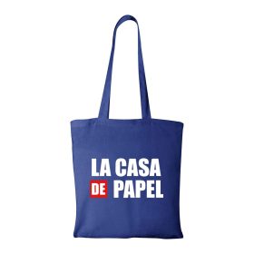 La casa de papelV2 - Bevásárló táska kék