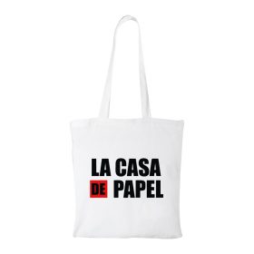 La casa de papelV2 - Bevásárló táska fehér