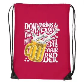 Dont drink and drive - Sport táska piros