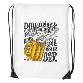 Dont drink and drive - Sport táska fehér