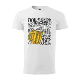 Póló Dont drink and drive  mintával - Fehér