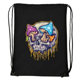 Koponya gombákkal - Sport táska fekete