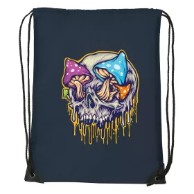 Koponya gombákkal - Sport táska navy kék