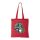 Koponya és canabis - Bevásárló táska piros