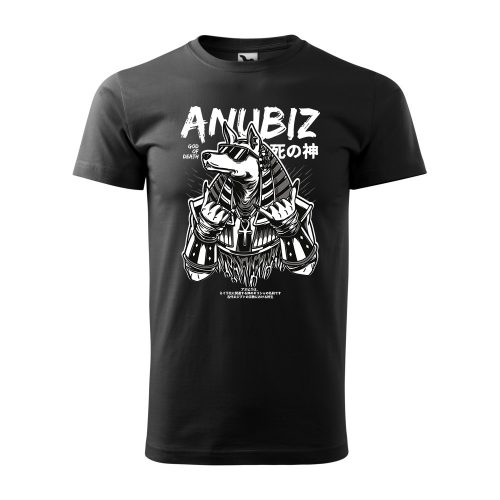 Póló Anubis  mintával - Fekete XXL méretben