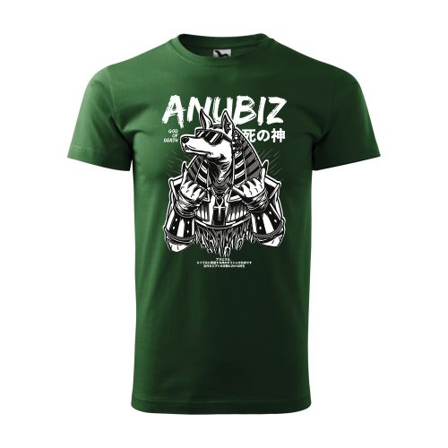 Póló Anubis  mintával - Zöld XXL méretben