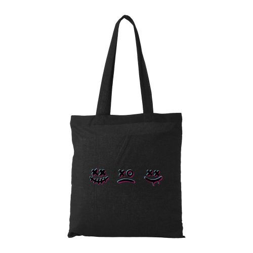 Smile - Bevásárló táska fekete