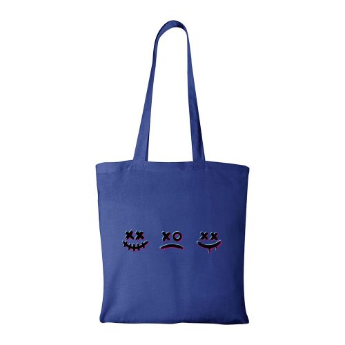 Smile - Bevásárló táska kék