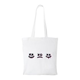 Smile - Bevásárló táska fehér