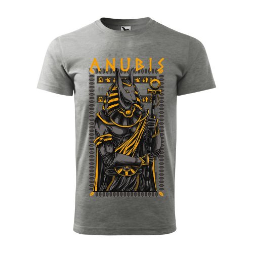 Póló Anubis  mintával - Szürke L méretben
