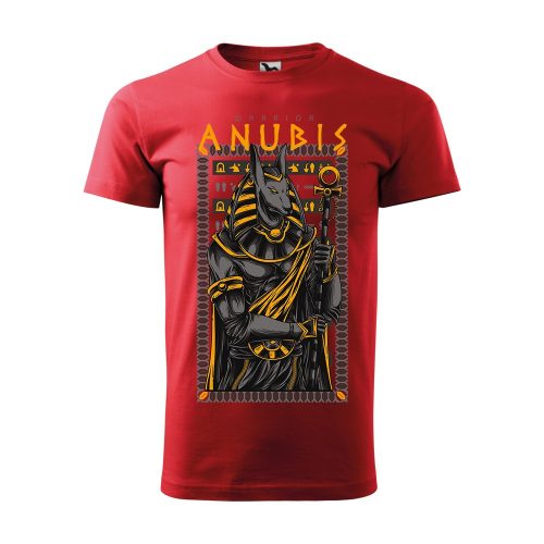 Póló Anubis  mintával - Piros S méretben