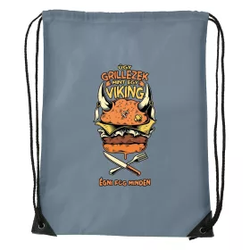 Úgy grillezek mint egy viking - Sport táska szürke