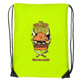 Úgy grillezek mint egy viking - Sport táska sárga