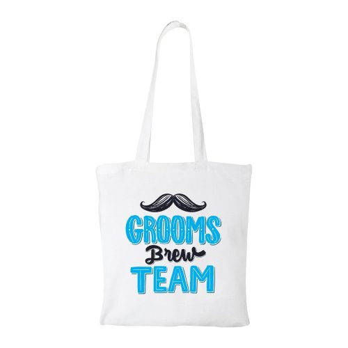 Grooms brew team - Bevásárló táska fehér