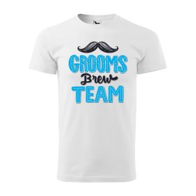 Póló Grooms brew team  mintával - Fehér