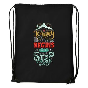 A journey of a 1000 miles - Sport táska fekete