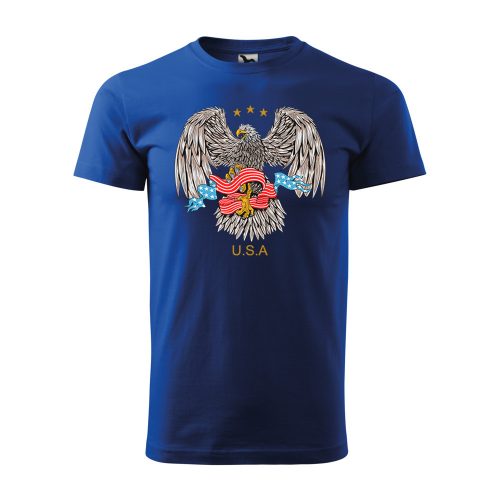 Póló Eagle  mintával - Kék L méretben