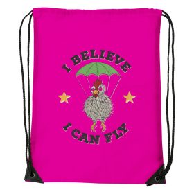 I believe i can fly - Sport táska magenta