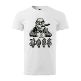 Póló Boss  mintával - Fehér