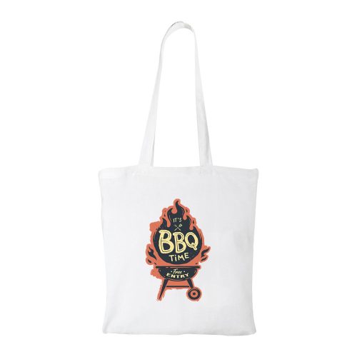 BBQ time - Bevásárló táska fehér