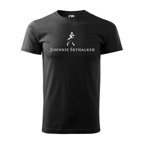 Póló Johnnie Skywalker  mintával - Fekete XL méretben