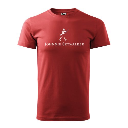 Póló Johnnie Skywalker  mintával - Terrakotta S méretben