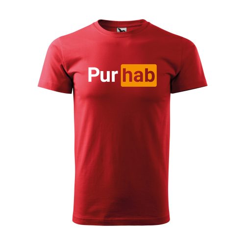 Póló Pur hab  mintával - Piros XL méretben