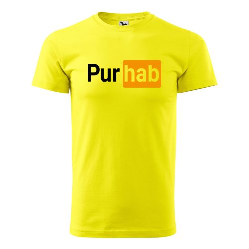 Póló Pur hab  mintával - Sárga XL méretben