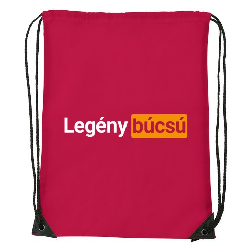 Legény búcsú - Sport táska piros