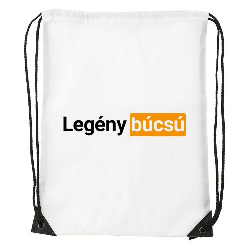 Legény búcsú - Sport táska fehér