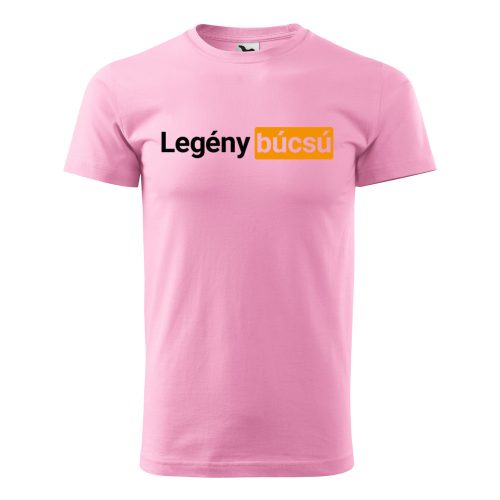 Póló Legénybúcsú  mintával - Rózsaszín L méretben