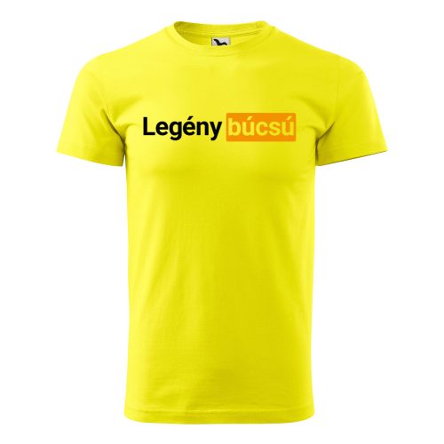 Póló Legénybúcsú  mintával - Sárga XL méretben