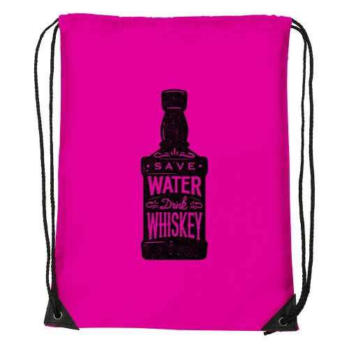 Save water drink whiskey - Sport táska magenta