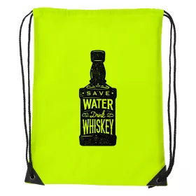 Save water drink whiskey - Sport táska sárga