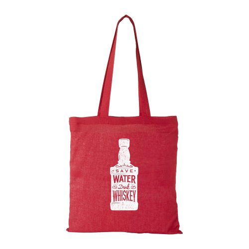 Save water drink whiskey - Bevásárló táska piros