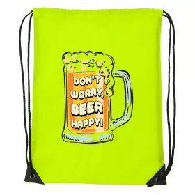 Dont worry, beer happy - Sport táska sárga
