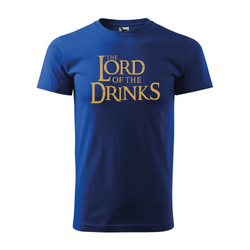 Póló The Lord of the Drinks  mintával - Kék XXL méretben