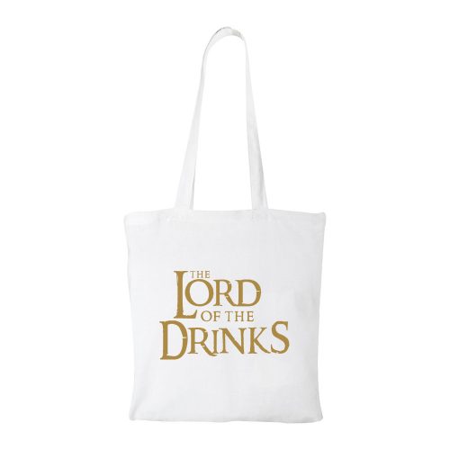 The Lord of the Drinks - Bevásárló táska fehér