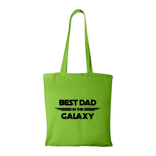 Best dad in the galaxy - Bevásárló táska zöld